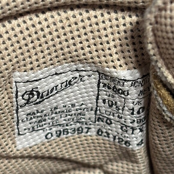 DANNER 26000 Desert ACADIA Military Boots No GTX Sz 10 ½ made in USA main image 5